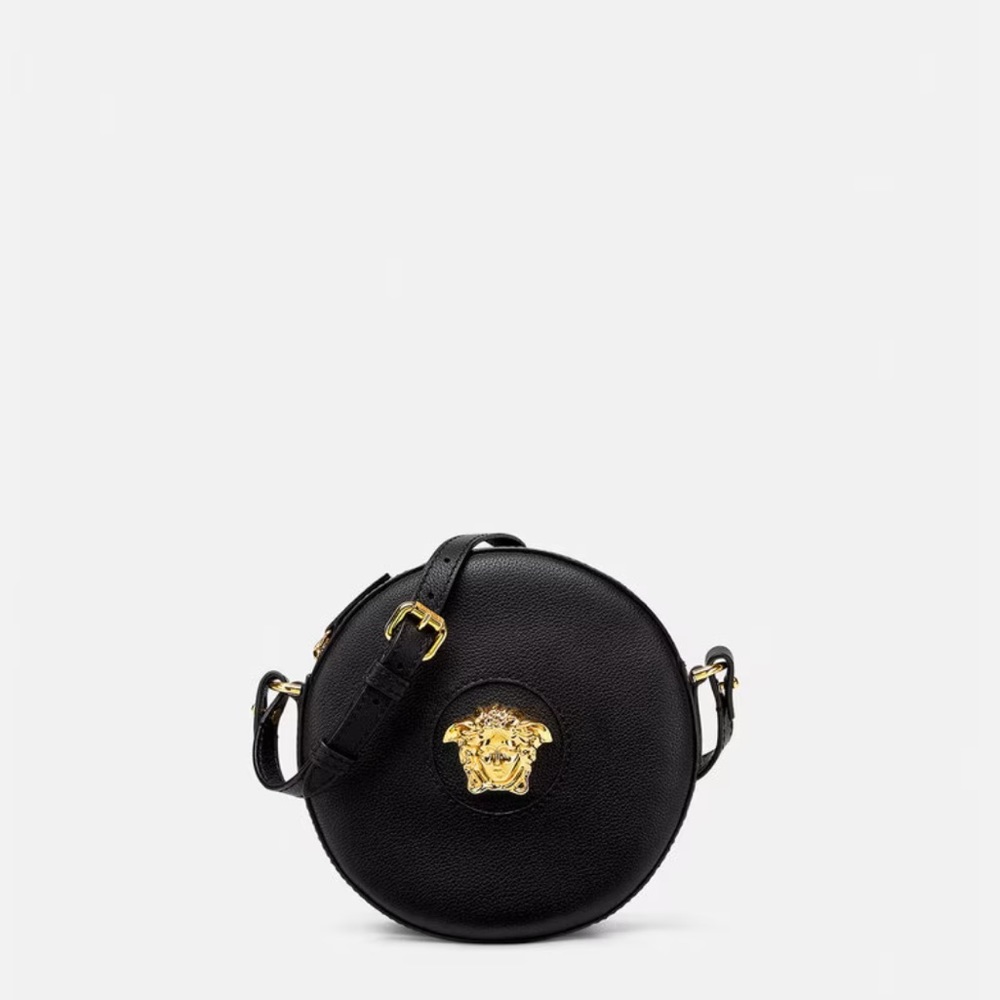 VERSACE LA MEDUSA ROUND CAMERA BAG